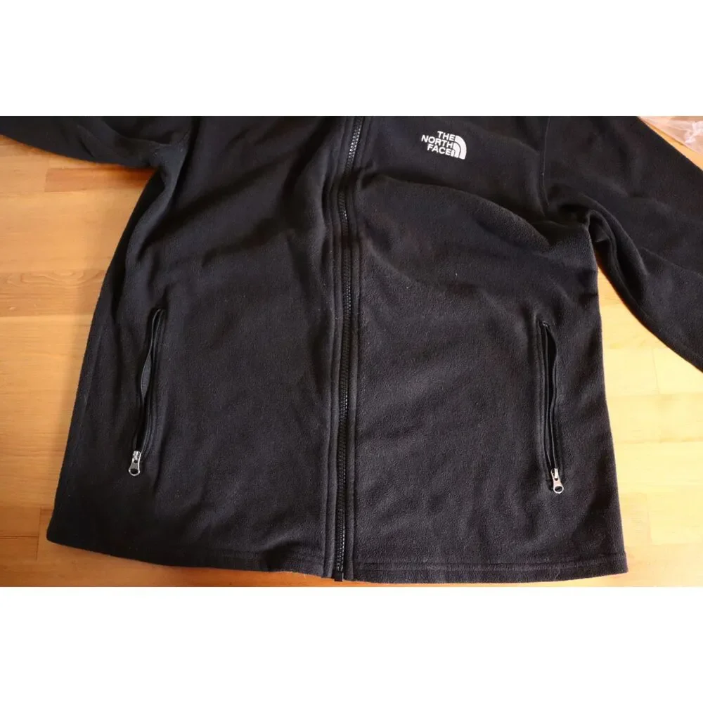 The North Face Men’s Medium Black Fleece Jacket Full Zip Lightweight